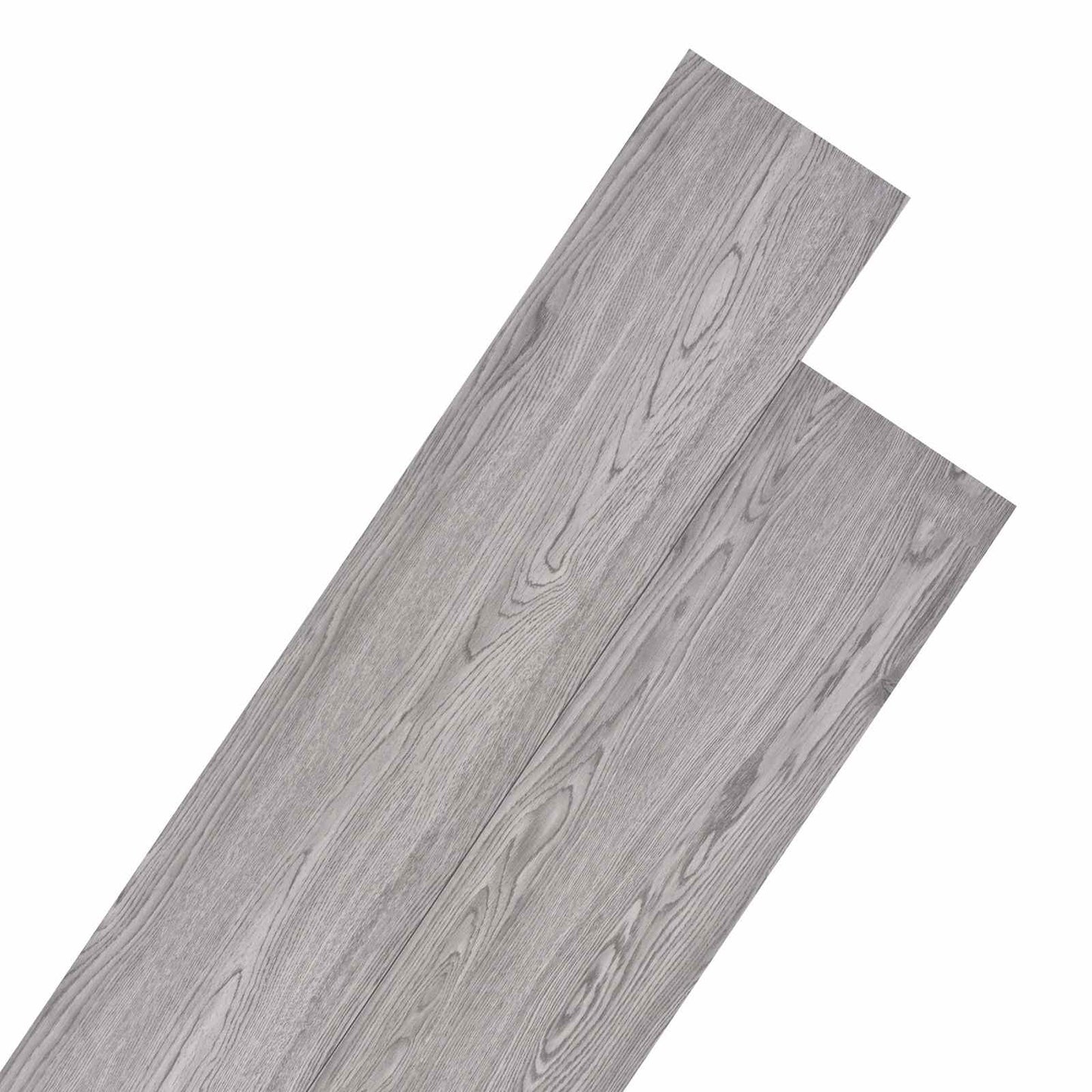 vidaXL Flooring Planks 18 pcs Dark Grey 5.26 m² PVC