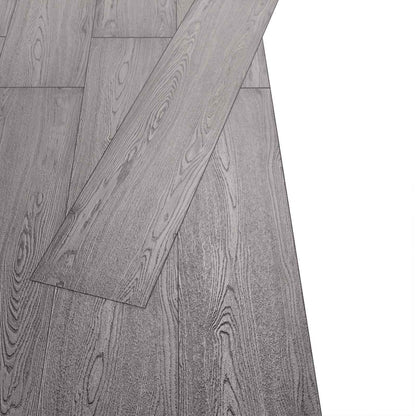 vidaXL Flooring Planks 18 pcs Dark Grey 5.26 m² PVC
