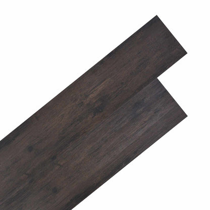 vidaXL Flooring Planks 18 pcs Dark Grey 5.26 m² PVC