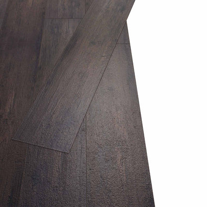 vidaXL Flooring Planks 18 pcs Dark Grey 5.26 m² PVC