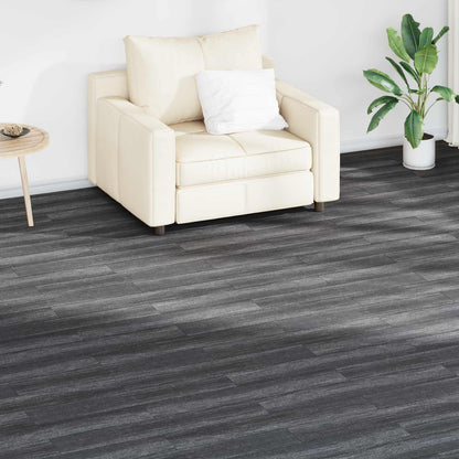 vidaXL Flooring Planks 36 pcs Black and White 5.02 m² PVC