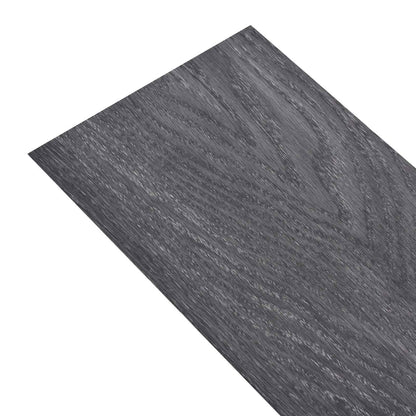 vidaXL Flooring Planks 36 pcs Black and White 5.02 m² PVC
