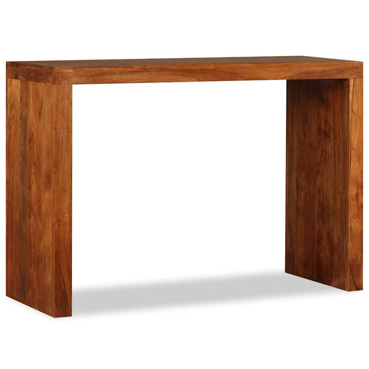 244671 vidaXL Console Table Solid Wood with Honey Finish 110x40x76 cm