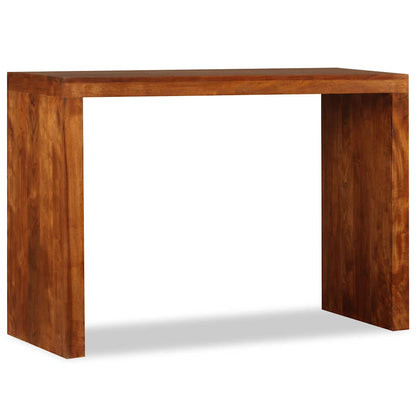 244671 vidaXL Console Table Solid Wood with Honey Finish 110x40x76 cm