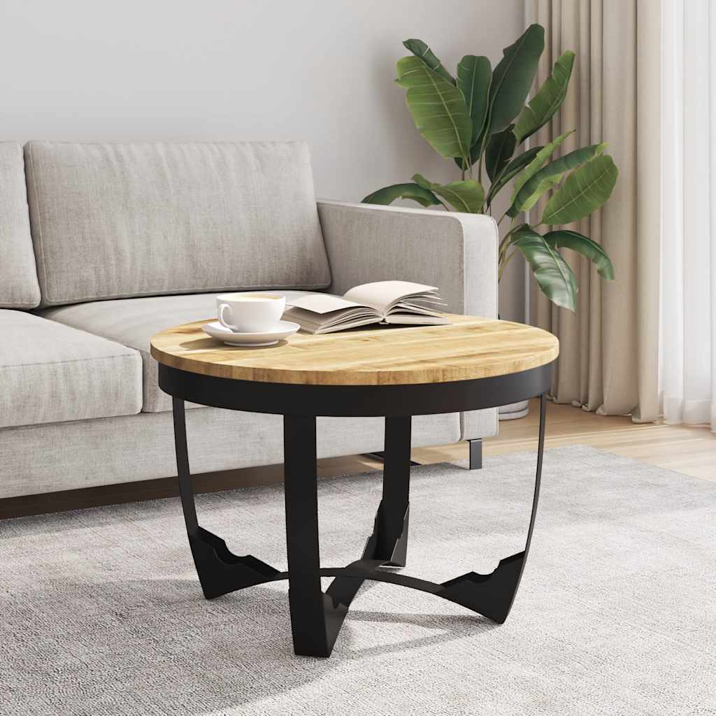 vidaXL Coffee Table Solid Rough Mango Wood 60x40 cm