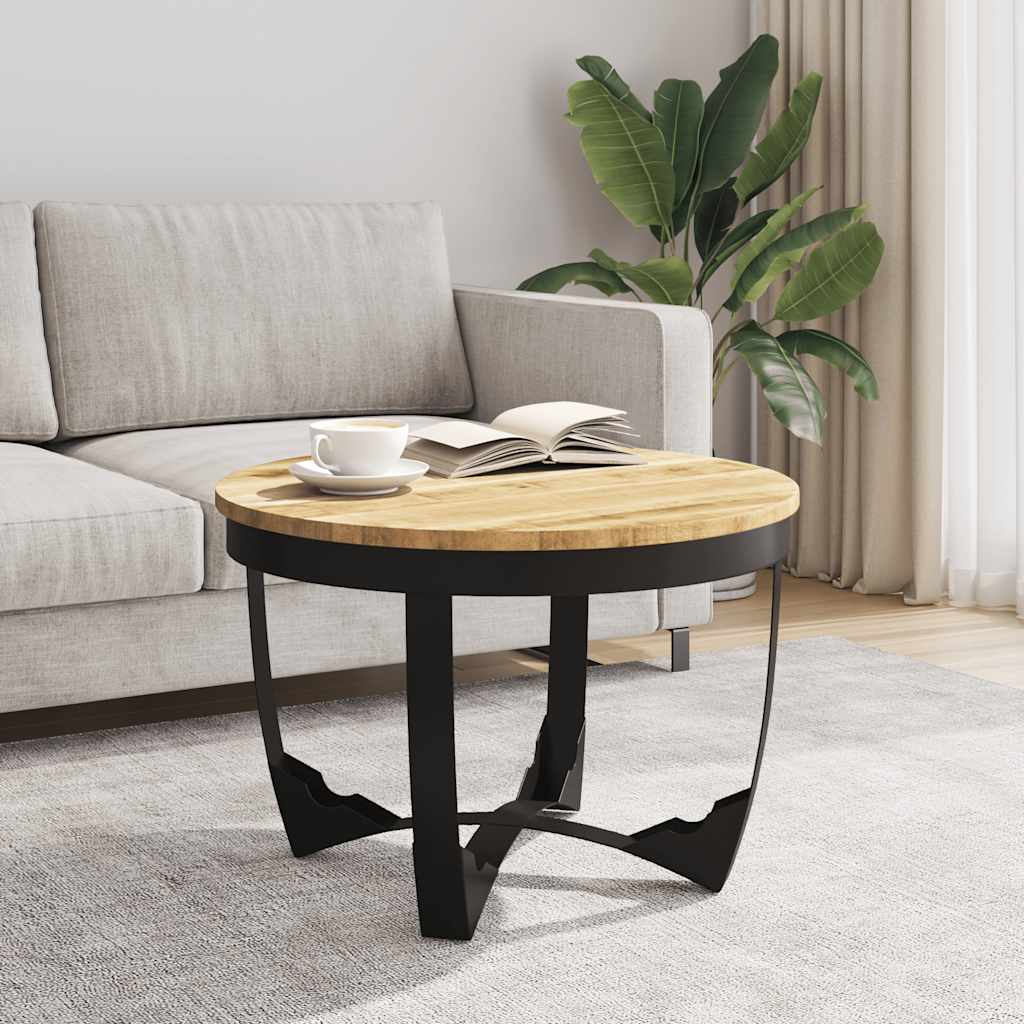 vidaXL Coffee Table Solid Rough Mango Wood 60x40 cm