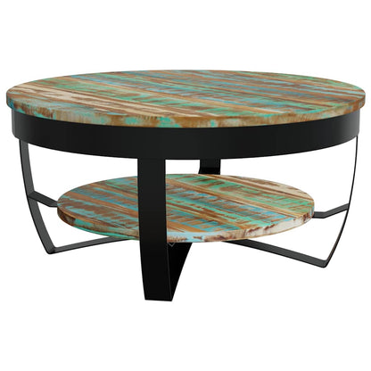 244674 vidaXL Coffee Table Solid Reclaimed Wood 65x32 cm