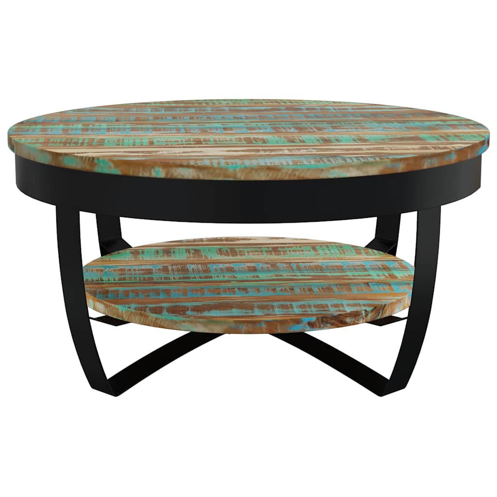 244674 vidaXL Coffee Table Solid Reclaimed Wood 65x32 cm