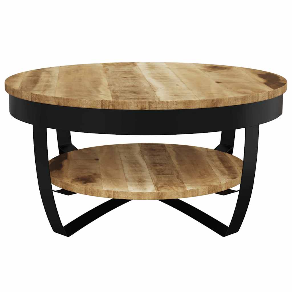 vidaXL Coffee Table Solid Rough Mango Wood 65x32 cm