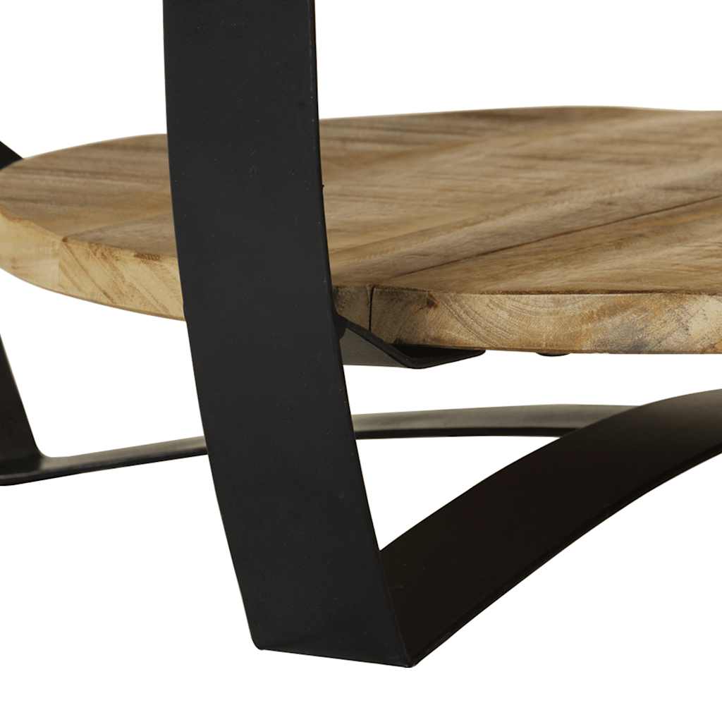 vidaXL Coffee Table Solid Rough Mango Wood 65x32 cm
