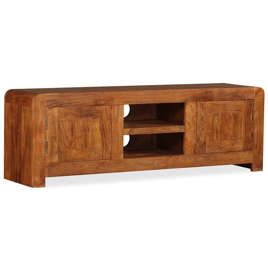vidaXL TV Cabinet Solid Wood with Honey Finish 120x30x40 cm