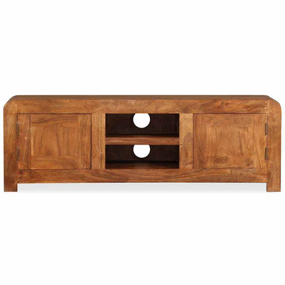 vidaXL TV Cabinet Solid Wood with Honey Finish 120x30x40 cm
