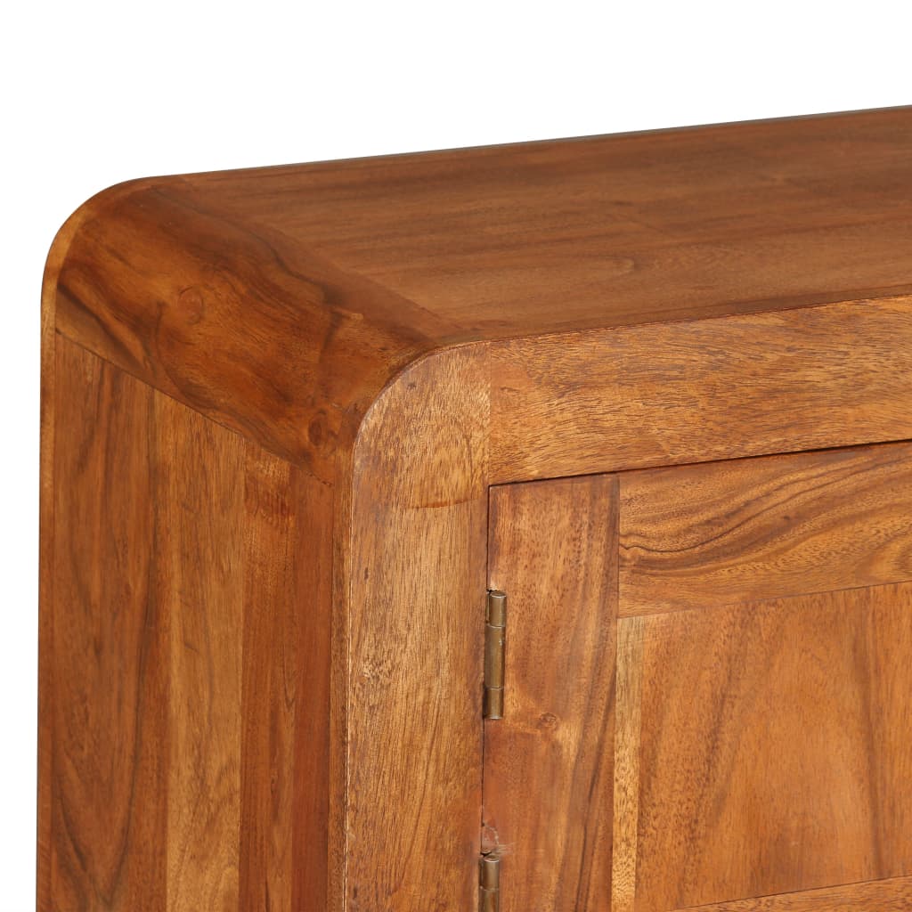 vidaXL TV Cabinet Solid Wood with Honey Finish 120x30x40 cm