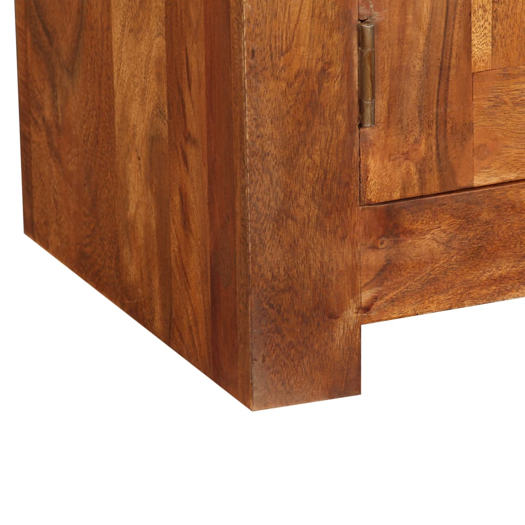 vidaXL TV Cabinet Solid Wood with Honey Finish 120x30x40 cm