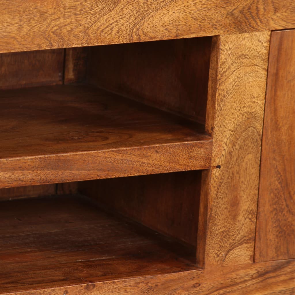 vidaXL TV Cabinet Solid Wood with Honey Finish 120x30x40 cm