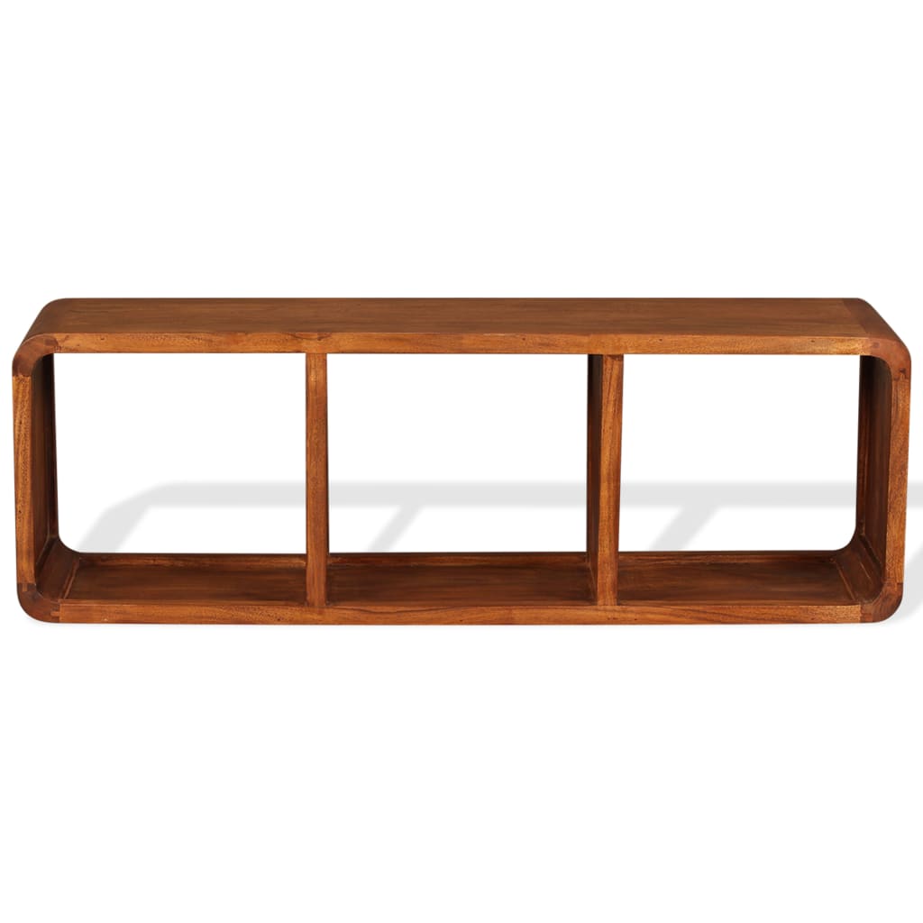 vidaXL TV Cabinet Solid Wood with Honey Finish 120x30x40 cm