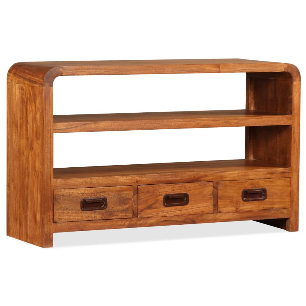 vidaXL TV Cabinet Solid Wood Acacia 90x30x55 cm
