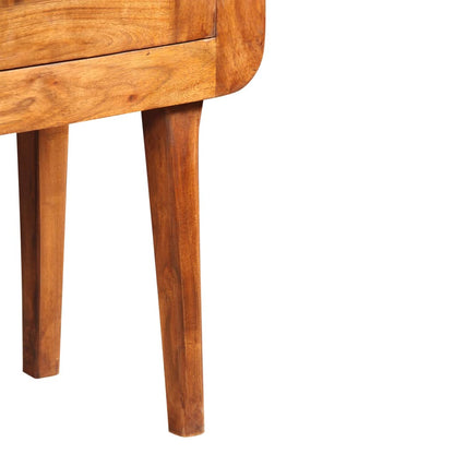 vidaXL Sideboard Solid Wood with Honey Finish 120x30x75 cm