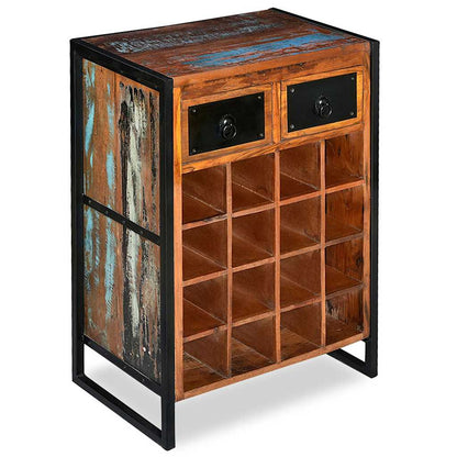 244831 vidaXL Wine Rack for 16 Bottles Solid Reclaimed Wood