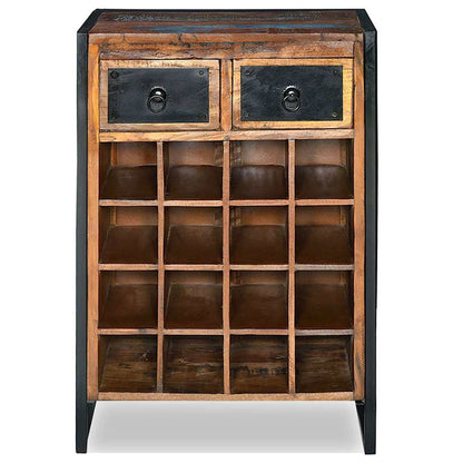 244831 vidaXL Wine Rack for 16 Bottles Solid Reclaimed Wood