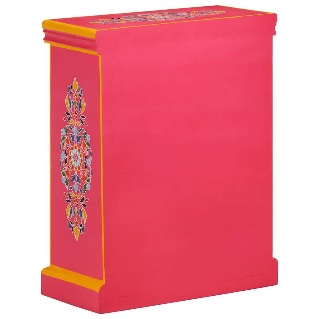 vidaXL Sideboard | Multicolour with pink base | Solid mango wood