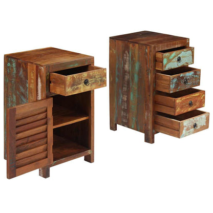 244846 vidaXL Pedestal Desk Solid Reclaimed Wood 140x50x77 cm