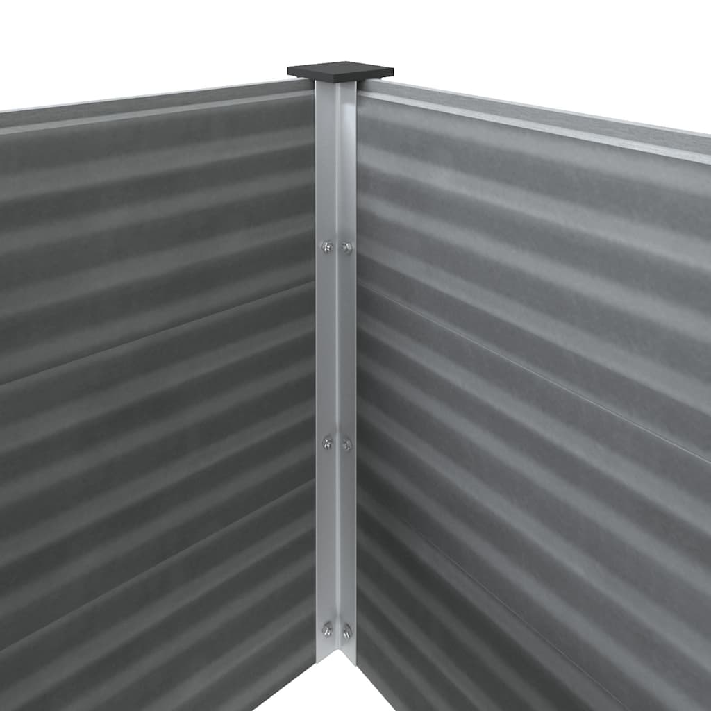 43604 vidaXL Garden Raised Bed WPC 100x50x91 cm Grey