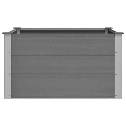 vidaXL Garden Raised Bed WPC 100x100x54 cm Grey