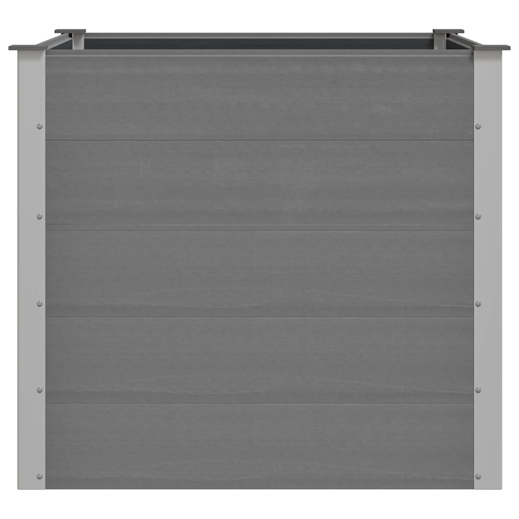 vidaXL Garden Raised Bed WPC 100x100x91 cm Grey