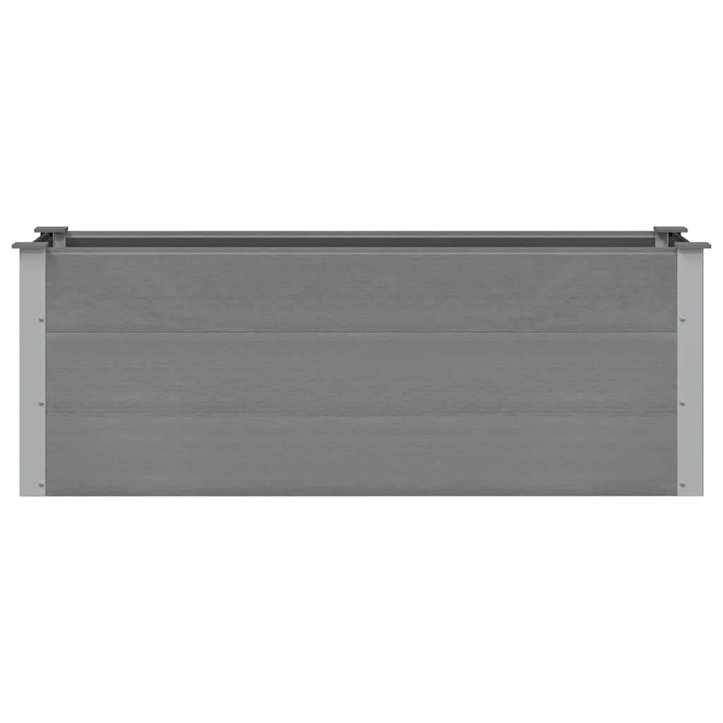 vidaXL Garden Raised Bed WPC 150x50x54 cm Grey