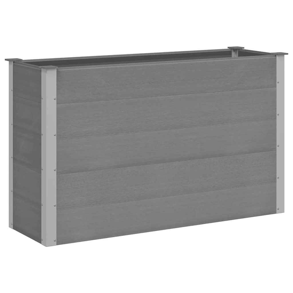 43608 vidaXL Garden Raised Bed WPC 150x50x91 cm Grey