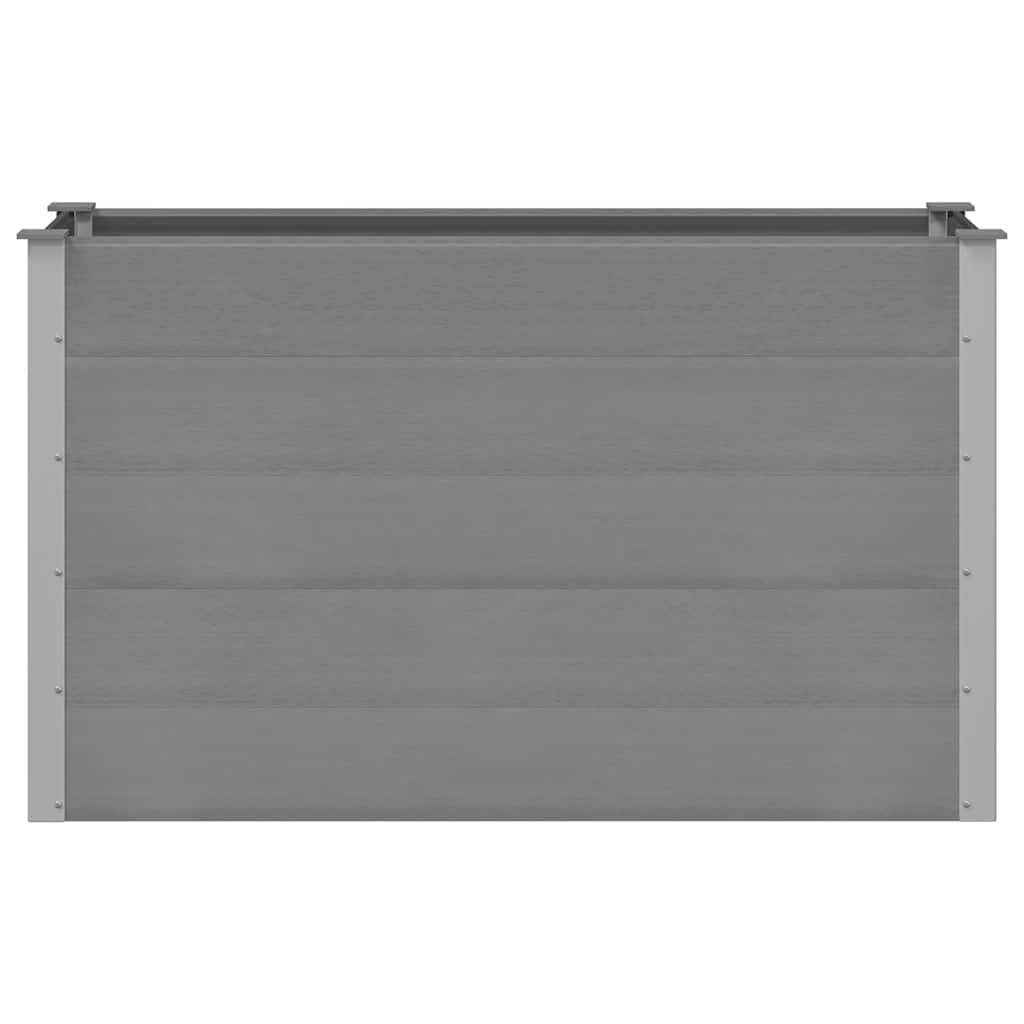 43608 vidaXL Garden Raised Bed WPC 150x50x91 cm Grey