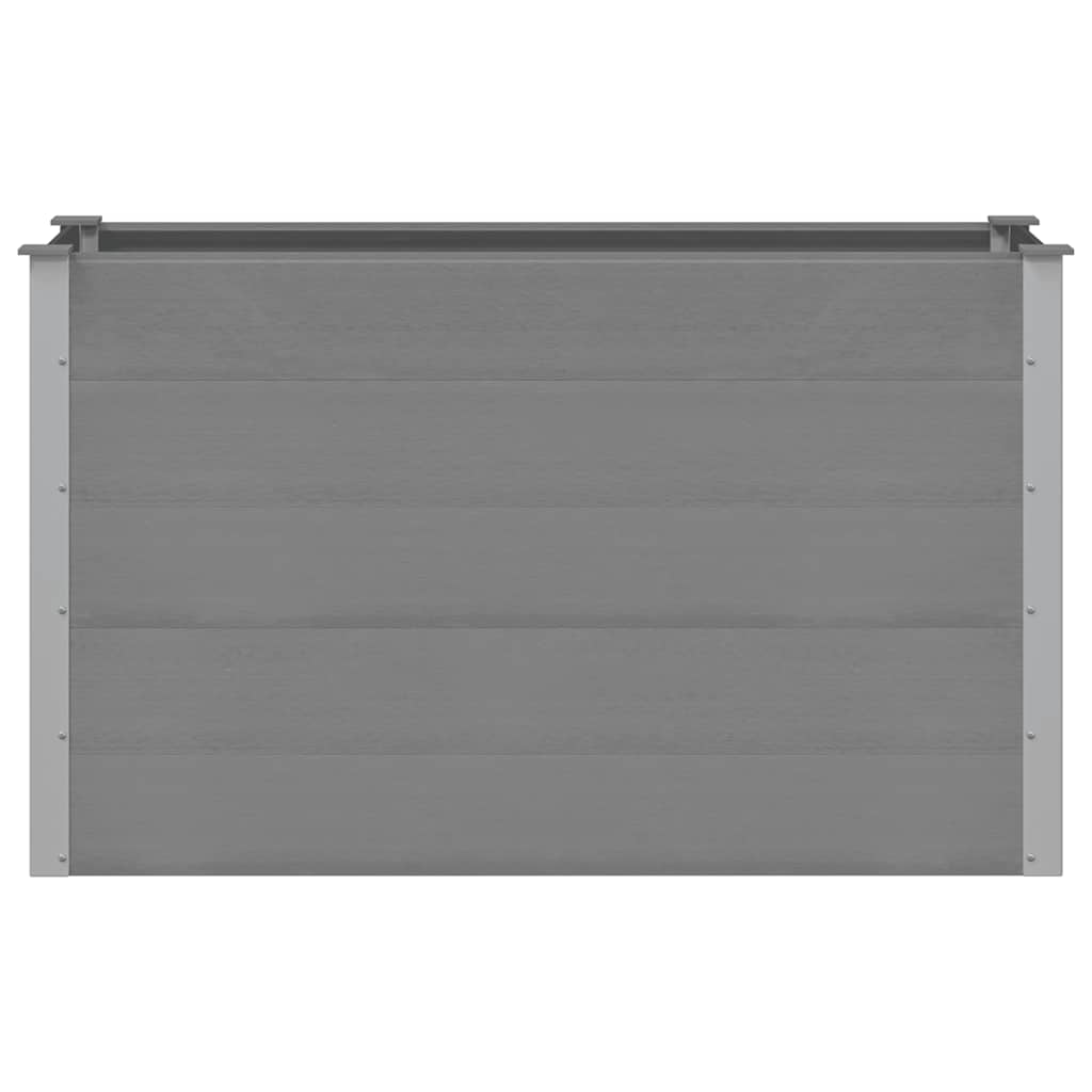 vidaXL Garden Raised Bed | Grey | Wood-plastic composite | 150x50x91 cm