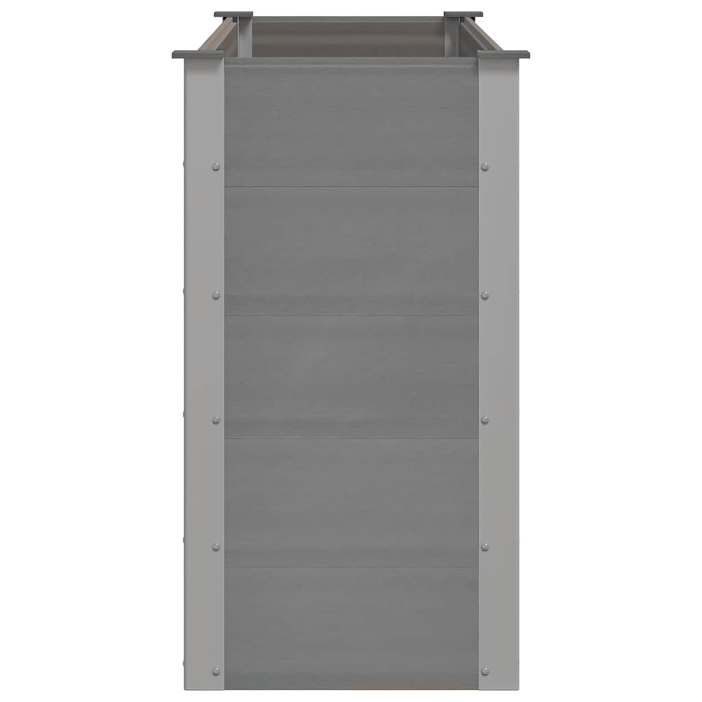 vidaXL Garden Raised Bed | Grey | Wood-plastic composite | 150x50x91 cm