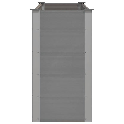 vidaXL Garden Raised Bed | Grey | Wood-plastic composite | 150x50x91 cm