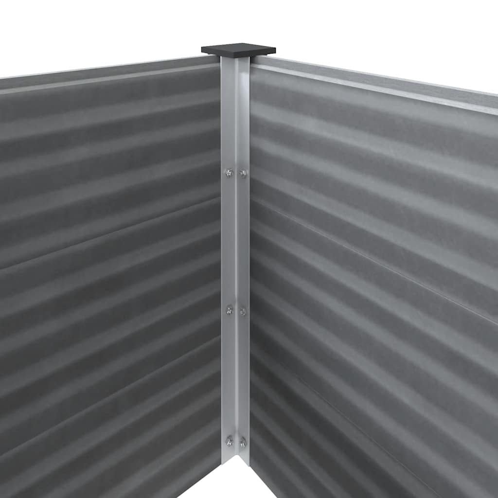 43608 vidaXL Garden Raised Bed WPC 150x50x91 cm Grey