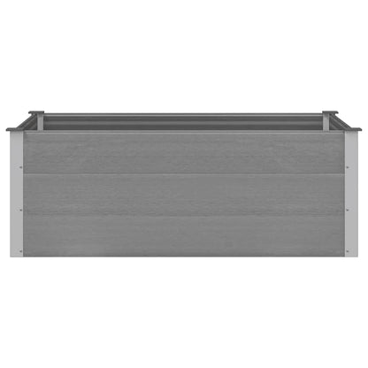 vidaXL Garden Raised Bed WPC 150x100x54 cm Grey