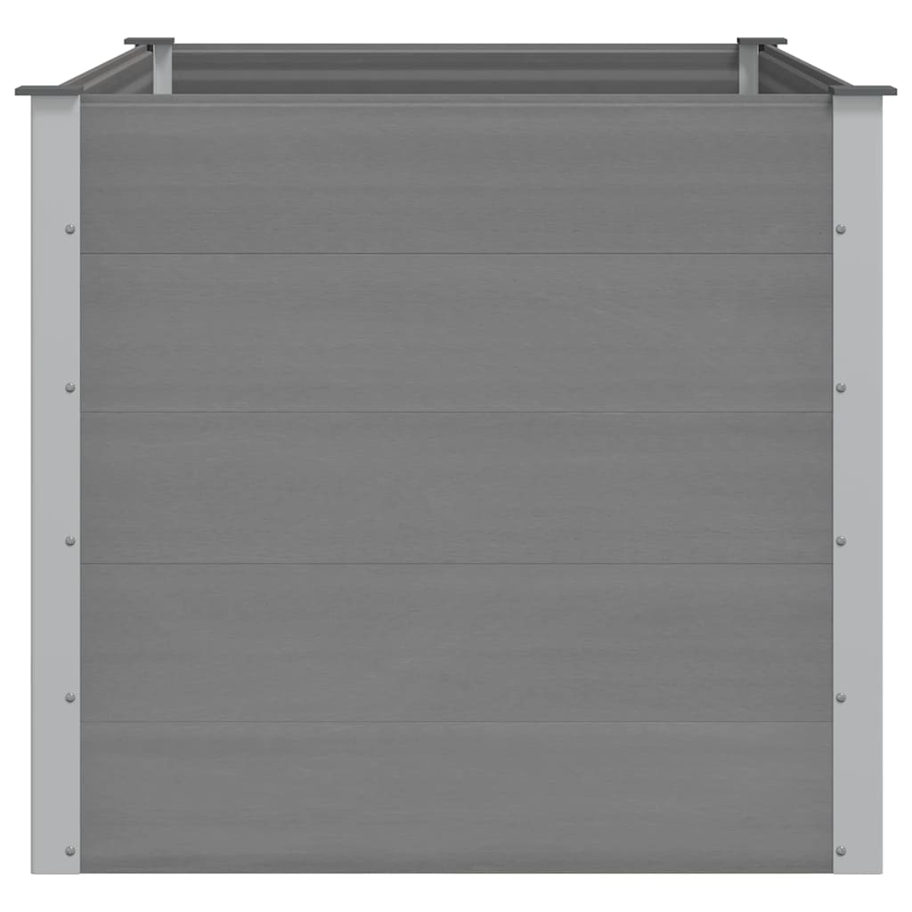 vidaXL Garden Raised Bed WPC 150x100x91 cm Grey