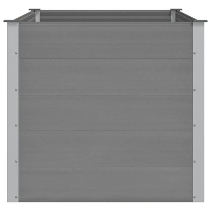 vidaXL Garden Raised Bed WPC 150x100x91 cm Grey