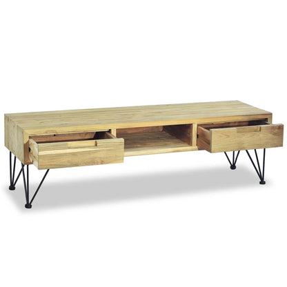 vidaXL TV Cabinet 120x35x35 cm Solid Teak
