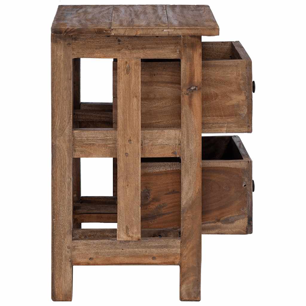 vidaXL Nightstand Solid Mahogany Wood 40x30x51 cm