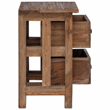 vidaXL Nightstand Solid Mahogany Wood 40x30x51 cm