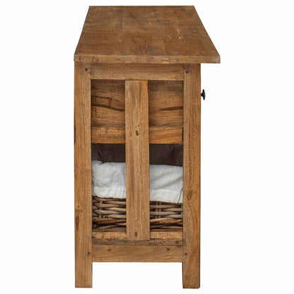 vidaXL Sideboard Solid Mahogany Wood 100x30x50 cm