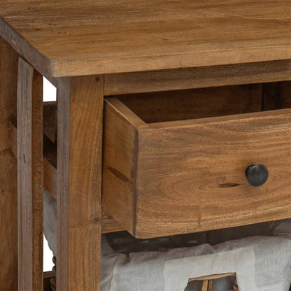 vidaXL Sideboard Solid Mahogany Wood 100x30x50 cm