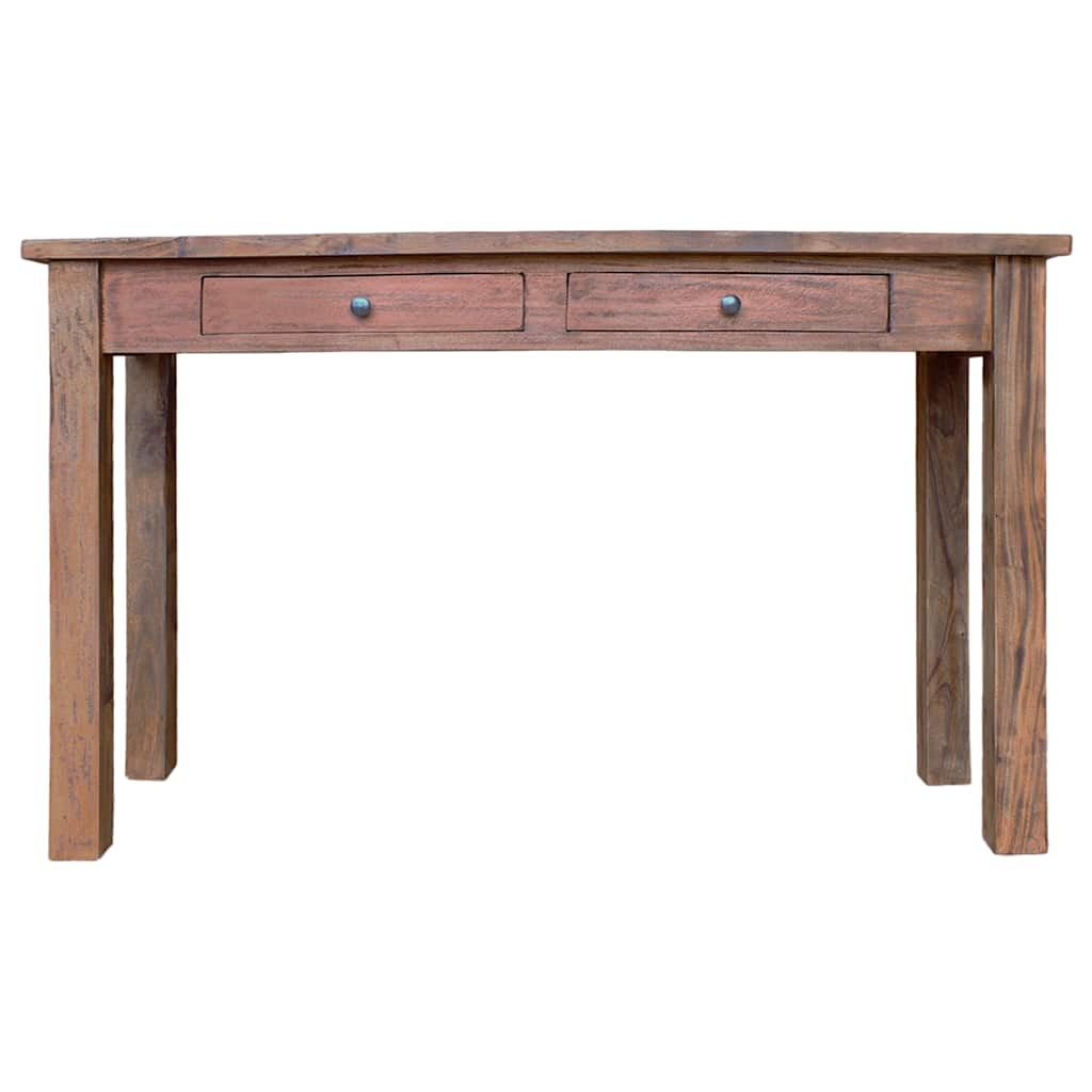 vidaXL Console Table Solid Mahogany Wood 123x42x75 cm
