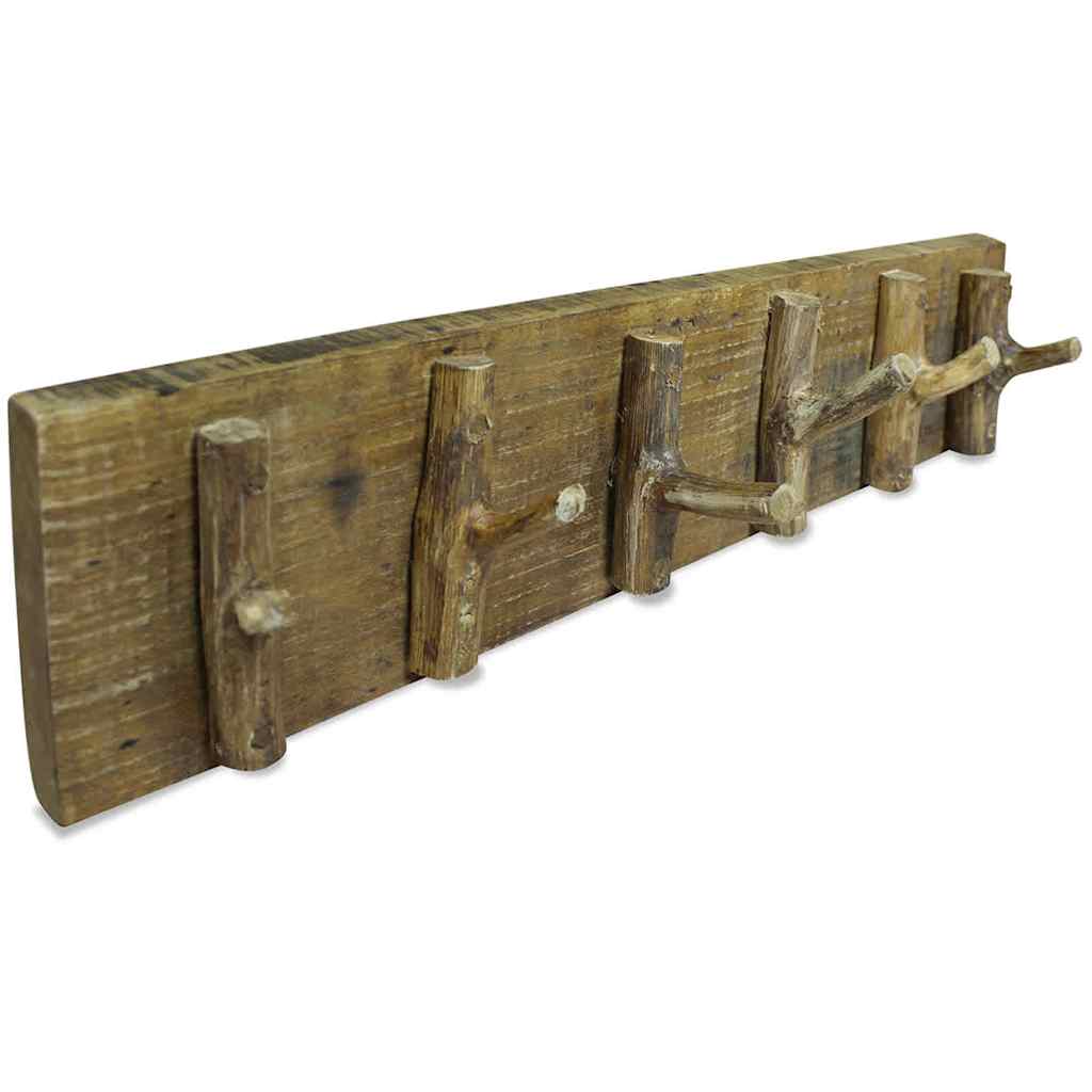 244501 vidaXL Coat Rack Mixed Recycled Wood 60x15 cm