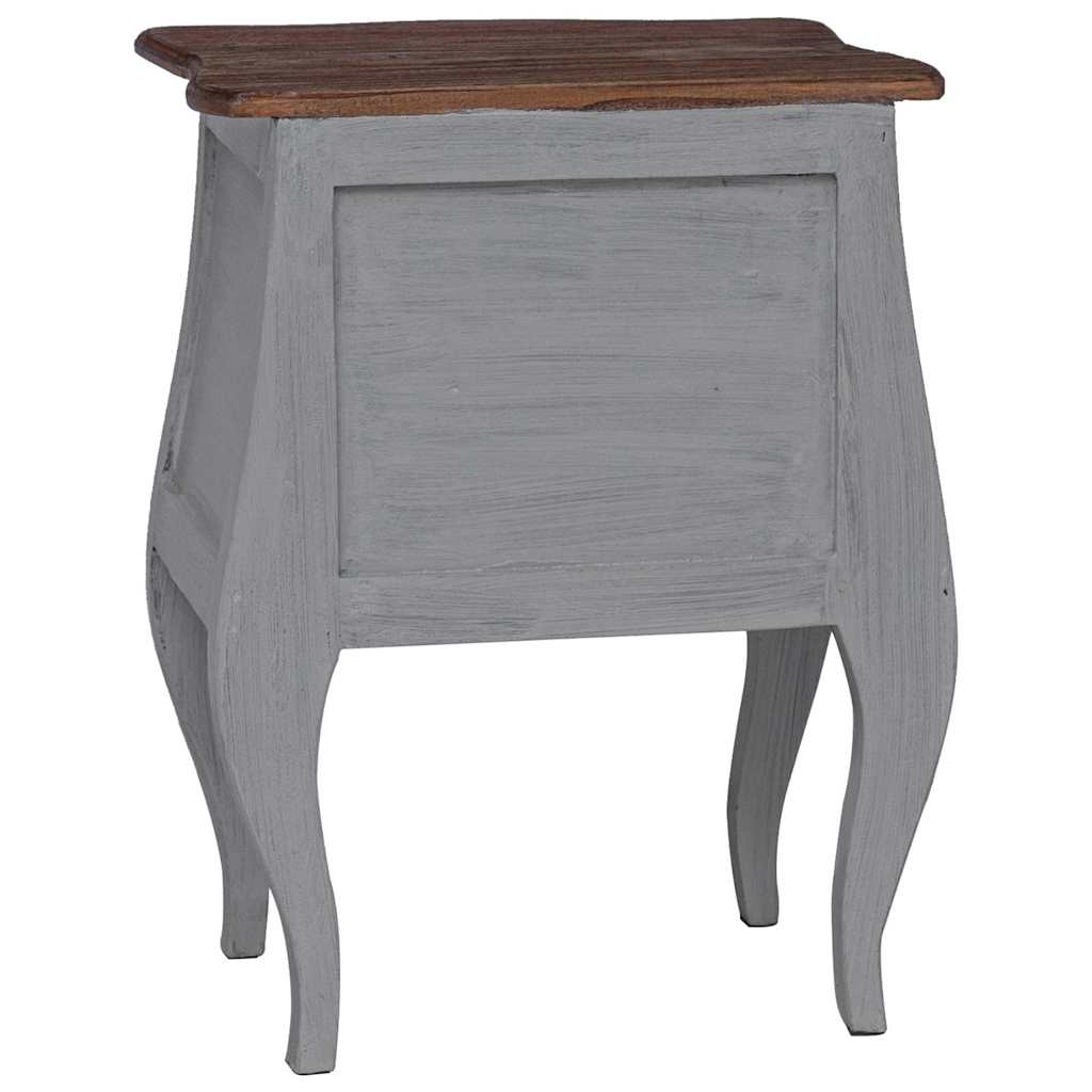 vidaXL Bedside Cabinet Solid Mahogany Wood 48x35x64 cm