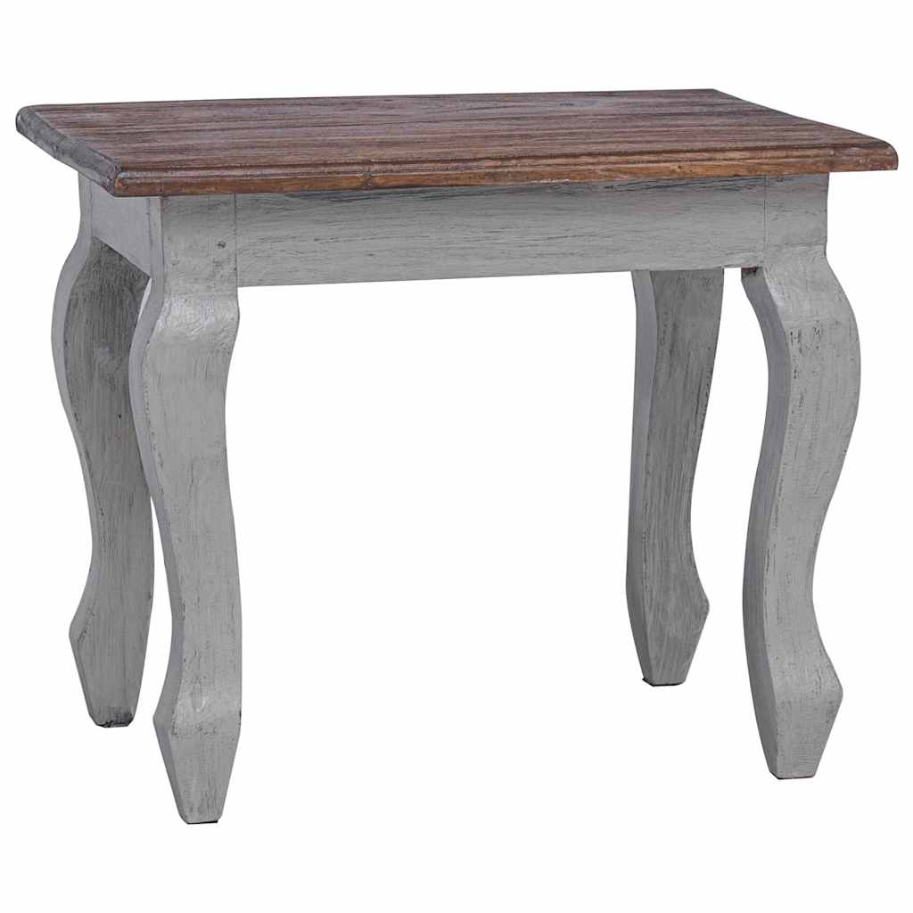 vidaXL Nesting Table Set 3 Pieces Solid Mahogany Wood