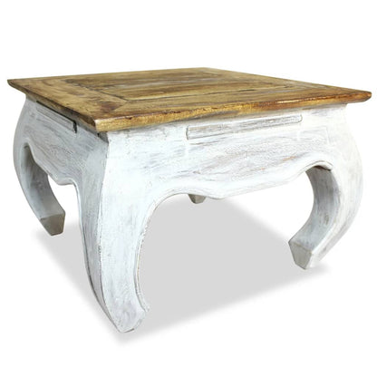244506 vidaXL Side Table Solid Mahogany Wood 50x50x35 cm