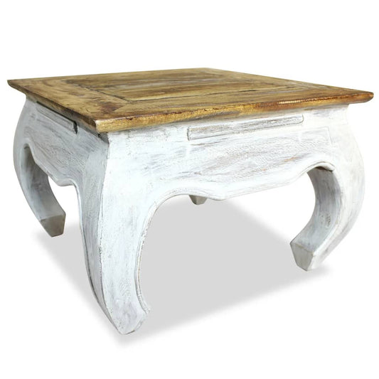 244506 vidaXL Side Table Solid Mahogany Wood 50x50x35 cm